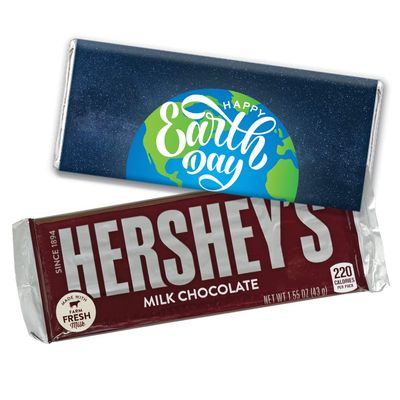 12ct Personalized Earth Day Candy Party Favors Chocolate Bars & Wrappers Promotional Items (12 Pack) - No Assembly Required