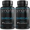 (2 Pack) Smarter Omega 3 Fish Oil, Berry Flavor, Burpless, Tasteless, 2000mg, Potent Triple Strength DHA EPA Brain OMEGA3, Made with AlaskOmega view 1