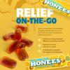 Honees Filled Honey Ginger Drops, Natural Cough Drops- Pure Ginger Sore Throat Relief - Nothing Artificial -Throat Coat Lozenges, Natural Cough Suppressant, Non-GMO (12 Pack  108 Drops) view 3