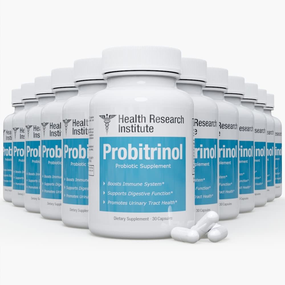 Probitrinol Probiotic - 12 Bottles-360 Capsules - #1 Probiotic Supplement - 100% Natural - Promotes Digestive Health (12)