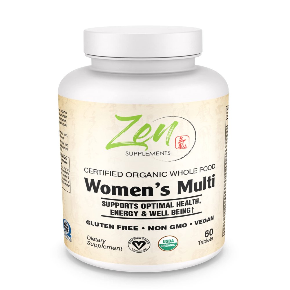 Zen Supplements Whole Food Organic Womens Multivitamin - 60 Tablets