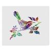 Azeeda 2 x 'Colourful Bird On Branch' Microfibre Lens/Glasses Cleaning Cloths (LC00019019) view 1