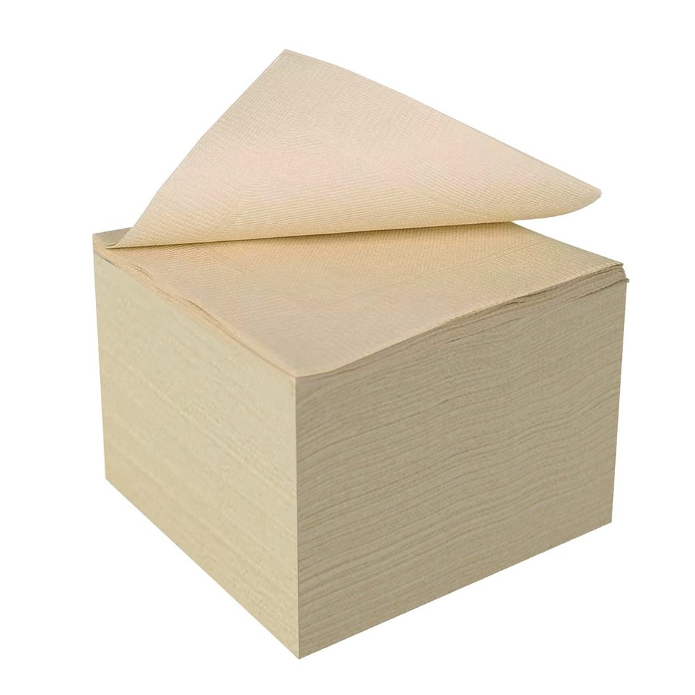 200 Pack 9"x9" Napkins 2 Layer Unbleached Brown Napkins Soft Disposable Napkins for Kitchen, Party, Wedding, Dinner