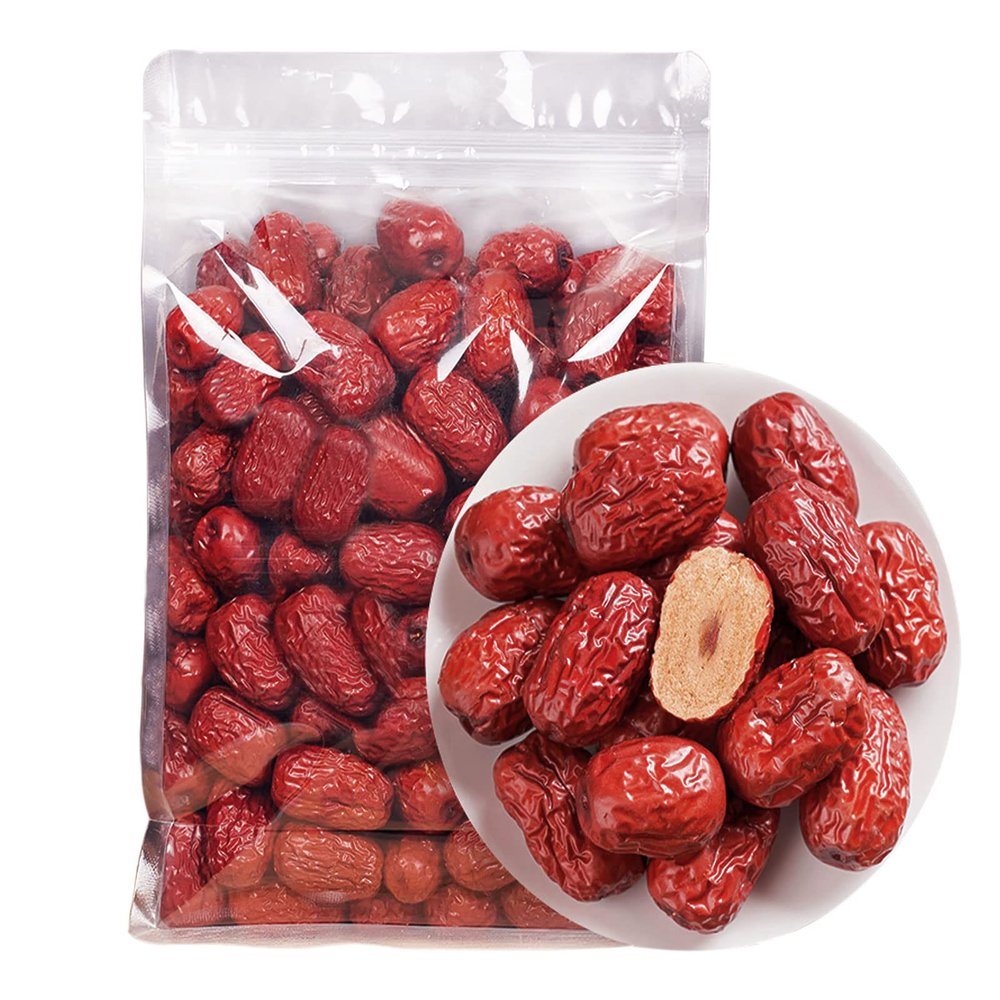 Premium Jujube Date, Red Date (Hong Zao),Dates Medjool Dried,17.6oz Dates Dried Mini  Snack, Dried Fruit, Sweet and Chewy Net 500g
