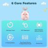 Geacker Kids Electric Toothbrush, U Shaped Toothbrush Kids Sonic Automatic Brush with 5 Brush Head 6 Sonic Clean Modes IPX7 Waterproof Raccoon Design Rechargeable Smart Timer for Children 2-7 view 3