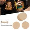 100PCS Unbleached Coffee Filters Papers, 64mm 2.5 Round Replacement Coffee Filters Paper Filter Paper for Espresso Makers and Coffee Machine Pot view 2