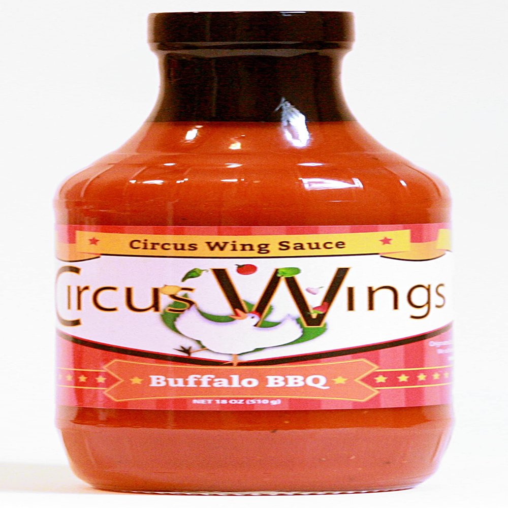 Circus Wings Brand Buffalo BBQ Sauce - Sweet Meets Spicy - Must Try Midwest Favorite