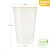 Goodluck 14 oz 50 PCS Gold Glitter Plastic Cups, Disposable Glitter Cups, Elegant Plastic Cocktail Glasses, Fancy Party Cups for Wedding, Birthday, Holiday view 3