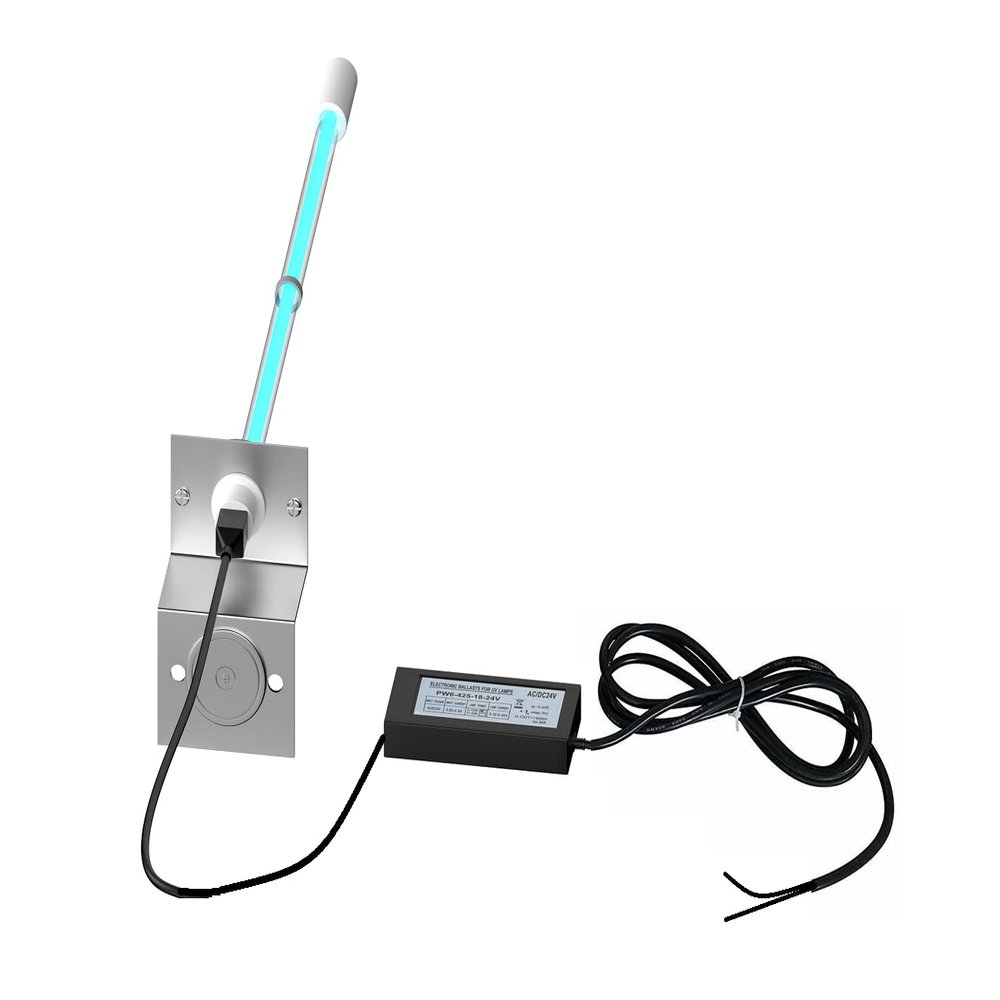 24VAC/DC UV Lamp for A/C HVAC Coil with 14" UVC Bulb