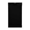 Equator 18"Built in Dishwasher 10 place Wine Rack 8 Wash Sensor Wash Delay1/2Load 110V E-Star ADA in Black view 1