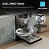 Equator 18"Built in Dishwasher 10 place Wine Rack 8 Wash Sensor Wash Delay1/2Load 110V E-Star ADA in Black view 4