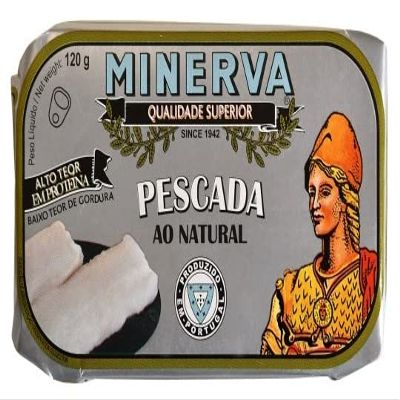 Minerva - Gourmet Canned Hake Fillet in brine - 4.23oz / 120gr (Pack of 5 cans)