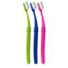 Preserve Eco Friendly Adult Toothbrushes, Made in The USA from Recycled Plastic, Lightweight Paper Packaging, Ultra Soft Bristles, Colors Vary, 3 Count view 1