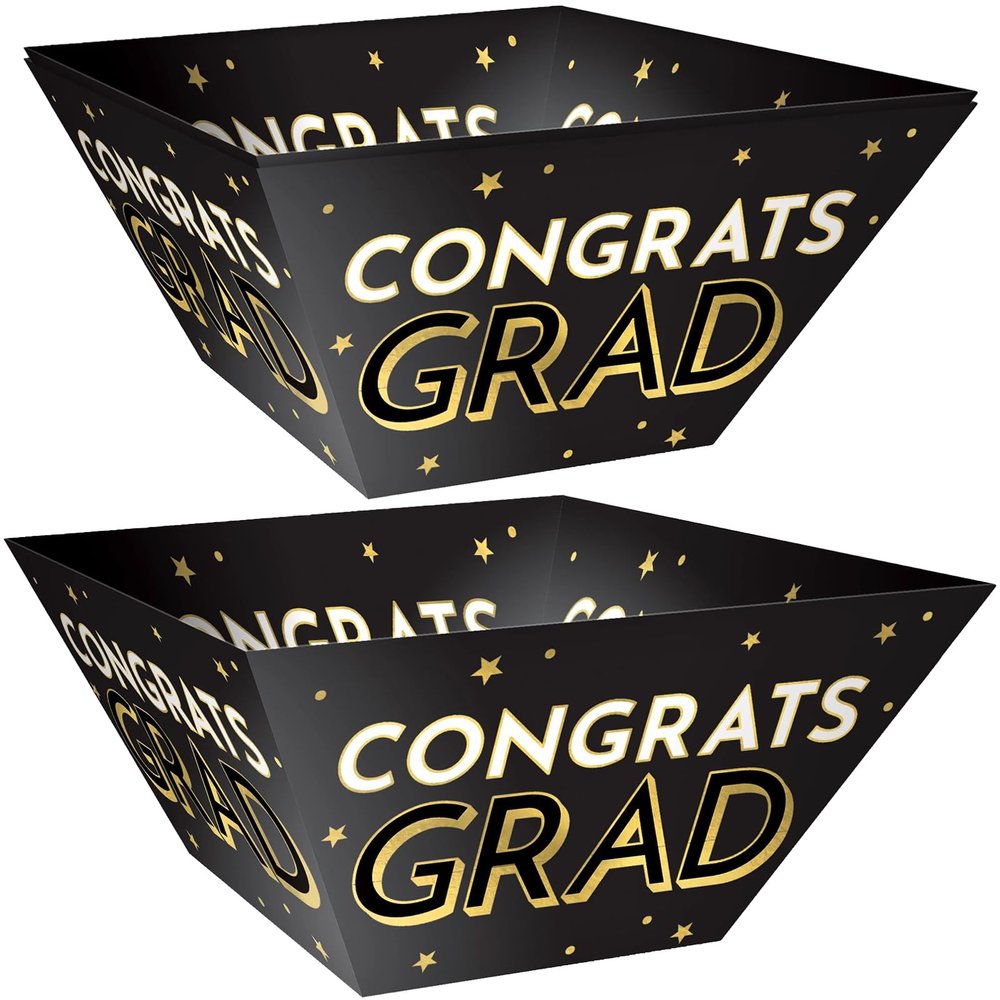 Amscan 3PC LG BSG SQ BOWL GRAD