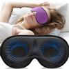 YFONG Weighted Sleep Mask, Women Men 3D Eye Mask Blocking Lights Sleeping Mask (4.2oz/120g), Pressure Relief Night Sleep Eye Mask with Adjustable Strap, Eye Cover Blindfold for Travel Nap Yoga, Purple view 1