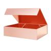 PACKHOME Valentine's Day Large Gift Box 13.5x10x3.5 Inches, Sturdy Shirt Box with Magnetic Lid for Multiple Occasions (Glossy Rose Gold) view 1