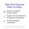 Daily Nouri Menopause Probiotics for Women | Hormonal Balance, Hot Flashes, Night Sweats & Gut Health | 3 Clinically Studied Strains + Resveratrol & Omega | 30-Day Supply view 3