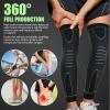 6 Pcs Long Compression Full Leg Sleeves Full Compression Knee Sleeves Braces Support for Men Women Arthritis Joint Pain Relief Reduce Varicose Veins and Swelling Cycling Sport view 3