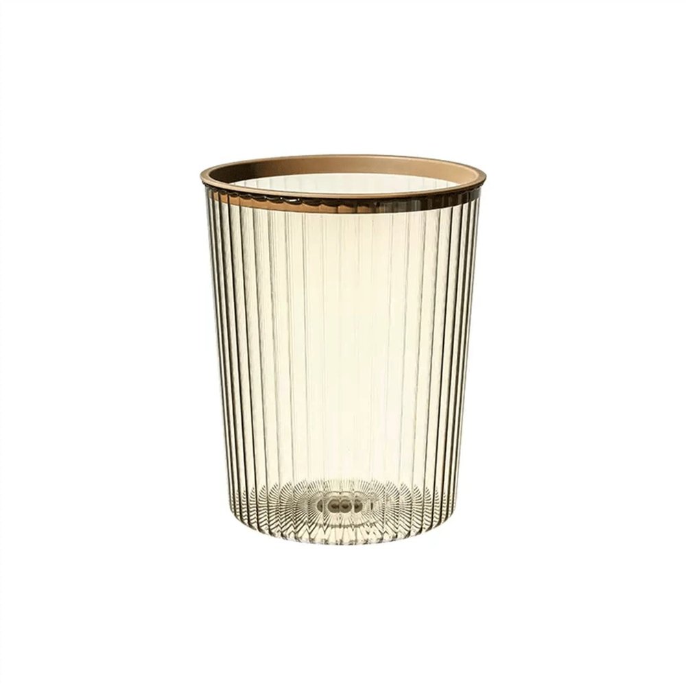 DYPASA Lidless Garbage Can Beautiful and Practical Plastic Garbage Can for Household Office Trash Can (Color : Yellow, Size : CH)