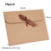 10Pcs Envelope Gift Boxes with Ribbon Bowknot Birthday Paper Gift Card Envelopes Bulk Party Favor Bags Present Packaging Envelopes Underwear Silk Scarf Wrapping Bags for Wedding Valentine Anniversary view 2