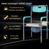 Shower Commode Chair, Bedside Potty Chairs for Seniors, Adjustable Height, for Use As Commode, Over A Toilet or As A Shower Chair view 3