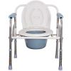 Portable Bedside Commode Chair, Bariatric Bedside Commode,Height Adjustment Folding Toilet Seat Chair,with Bucket, for Adults Handicap Elderly view 1