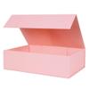 Aimyoo Pink Collapsible Gift Box with Magnetic Closure Lids 10.5x7x3 in, Bridesmaid Groomsman Proposal Boxes, Rectangle Storage Box 1 Pack view 1