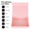 Aimyoo Pink Collapsible Gift Box with Magnetic Closure Lids 10.5x7x3 in, Bridesmaid Groomsman Proposal Boxes, Rectangle Storage Box 1 Pack view 4