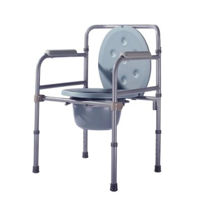 Portable Bedside Commode Mobile Toilet Stool, Hospital Adjustable Care Commode Chair Foldable Toilet Seat for Elderly Seniors Pregnant Women Disabled