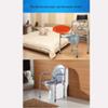 Portable Bedside Commode Mobile Toilet Stool, Hospital Adjustable Care Commode Chair Foldable Toilet Seat for Elderly Seniors Pregnant Women Disabled view 2