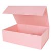 Aimyoo Pink Collapsible Gift Box with Magnetic Closure Lids 13.8x9x4.3 in, Large Bridesmaid Groomsman Proposal Boxes, Rectangle Present Box for Graduation Birthday Storage 1 Pack view 1