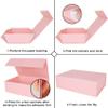 Aimyoo Pink Collapsible Gift Box with Magnetic Closure Lids 13.8x9x4.3 in, Large Bridesmaid Groomsman Proposal Boxes, Rectangle Present Box for Graduation Birthday Storage 1 Pack view 3