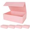 Aimyoo Pink Magnetic Gift Boxes with Lids 13.8x9x4.3 in, Large Bridesmaid Groomsman Proposal Box, Rectangle Collapsible Box for Present Graduation Birthday Storage 5 Pack view 1