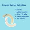20pcs Elastic Ostomy Barrier Strips, Medical Hydrocolloid Adhesive Tapes for Stoma Care, Skin Barrier Seal Extender Strip for Colostomy Bags view 2