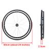 24 Inch Wheelchair Replacement Rear Wheels Casters2 PcsPuncture Proof Solid Tires Wheelchair Rear Wheel, Wheelchair Casters With Bearings And Handrim, Black/Greys ( Color : Greys , Size : 24*13/8 ) view 2