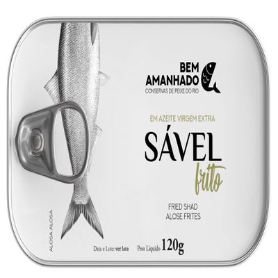 Bem Amanhado - Canned Gourmet Freshwater Fish - Fried Shad in extra virgin Olive Oil - 4.23oz / 120gr (Pack of 3 cans)