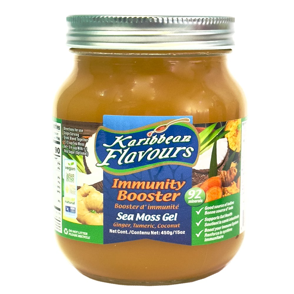 Sea Moss Gel - Turmeric - Ginger - Coconut 450g / 15 Oz. | Eat Straight From The Jar Or In Your Favourite Smoothie