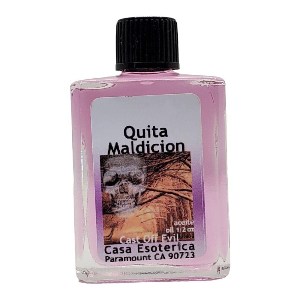 Cast Off Evil Oil (Quita Maldicion Aceite) Spiritual Anointing Oil by CASA ESOTERICA MAGICK SPACE -Remove All The Evil Harmful Forces-0.5 FL OZ (1 Pack)