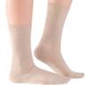 ELYFER Beige Diabetic Crew Socks for Women (8 Pairs) Soft Thin Rayon, Wide, Loose Fit, Seamless Toe, Non-Binding, Circulatory, Compression, Moisture-Wicking Cushion Dress Socks Size (5-8.5) view 2