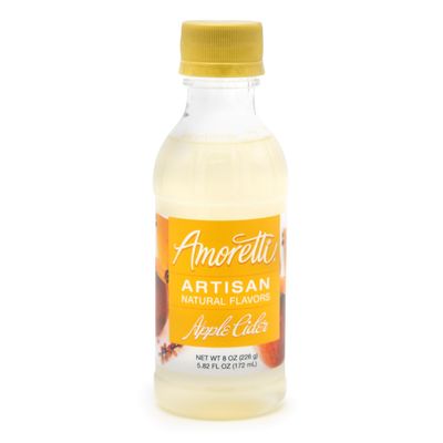 Amoretti - Natural Apple Cider Artisan Flavor Paste, 8 oz, Perfect For Ice Cream, Beverages, Cakes, and more, Preservative Free, Vegan, Gluten Free, No Artificial Sweeteners, Highly Concentrated