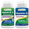 Best Naturals Vitamin B-12 6000 mcg & Vitamin D3 10000 IU view 1