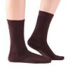 ELYFER Brown Diabetic Crew Socks for Women (8 Pairs) Soft Thin Rayon, Wide, Loose Fit, Seamless Toe, Non-Binding, Circulatory, Compression, Moisture-Wicking Cushion Dress Socks Size (5-8.5) view 2