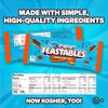 Feastables MrBeast Peanut Butter Milk Chocolate Chocolate Bar, King Size Candy Bar for Adults & Kids, Candy Bars for Snacks, Gifts, & Dessert, Sweet & Creamy Fairtrade Cocoa, 2.1 Oz Each, 10 Count view 3