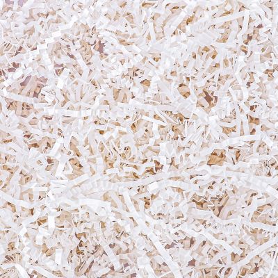 150Grams / 5.3 Oz White Crinkle Cut Paper Shred Filler Gift Boxes Filler Gift Wrapping Gift Basket Filler for Gift Wrapping & Basket Filling