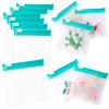 12 PCS Zippered Reusable Pill Storage Pouch Bags - Clear Plastic Pill Bags with Slide Lock for Small Items view 1