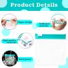 12 PCS Zippered Reusable Pill Storage Pouch Bags - Clear Plastic Pill Bags with Slide Lock for Small Items view 3