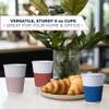 Glowcoast Paper Cups 8 oz [120 pack] - Biodegradable Compostable Disposable Coffee Cups, No Lids. To Go Coffee Cups 8oz, Ripple Insulated. Mini To Go Cup For Tea. Party, Bathroom (Fall) view 4