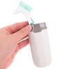 Healvian 2 Sets Travel Toothbrush Set with Portable Toothbrush Cup, Double-Sided Bristles for Effective Cleaning, Compact Cleaning Tool, Orange and Green for Home and Travel view 4