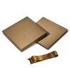 RUSPEPA Brown Medium Gift Box with Lids, Ribbon and Tissue Paper, Collapsible Gift Box Perfect for Birthday, Graduation, Father's Day, Wedding and Groomsmen Gifts, 9x9x9 Inches, 1 Pcs view 2