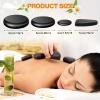Yunsailing 18 Pcs Hot Stones Massage Set Black Smooth Massage Hot Stones Bianstone Set for Home Spa Warming Relaxing Pain Relief view 2